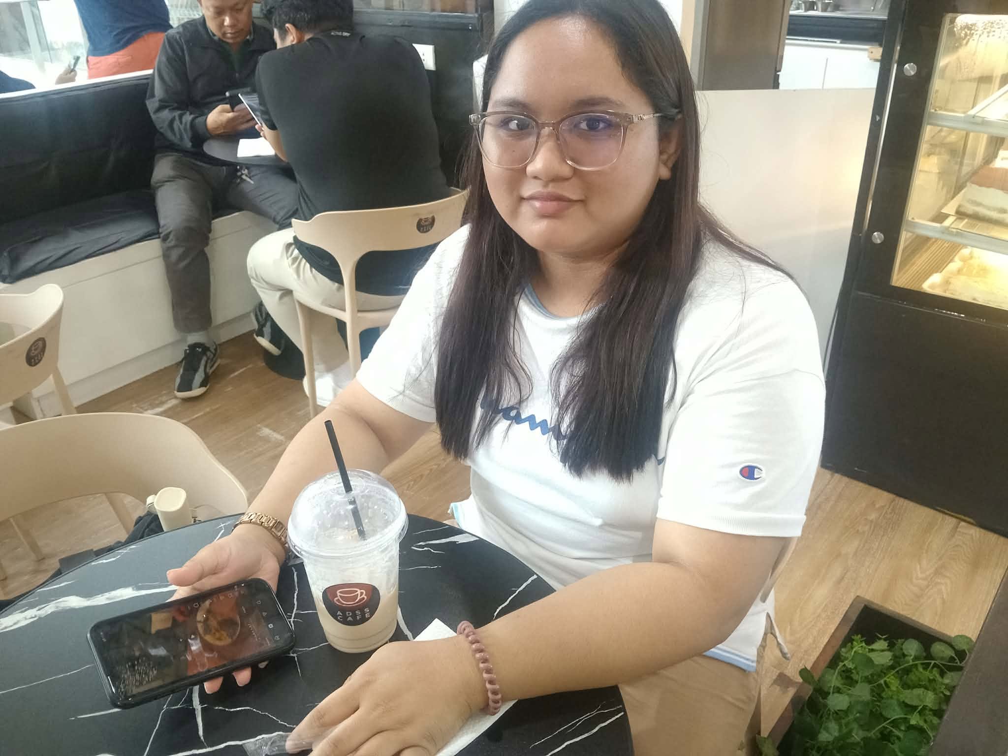 Freshly brewed coffee